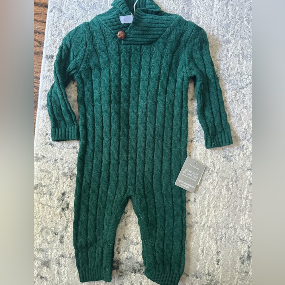 Tahari Baby Knit Romper Sz 3-6mo
